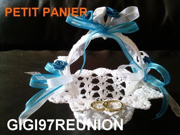 CROCHET PETITS PANIERS BAPTEME